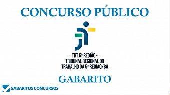 Gabarito concurso TRT-BA 2022 saiu pela FCC Gabarito concurso TRT-BA 2022 saiu pela FCC