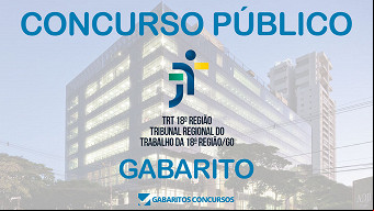 Gabarito e resultado concurso TRT-GO